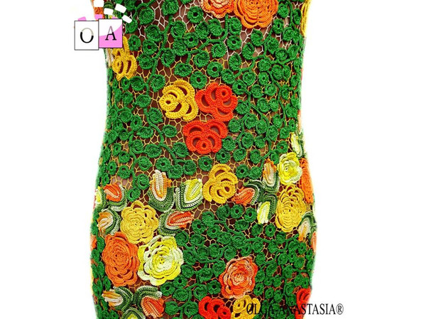 Irish lace  Pattern crochet dress  with roses (12).jpg