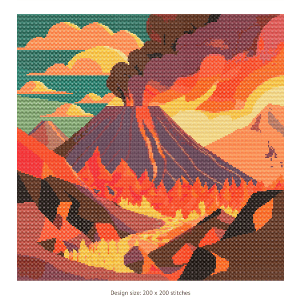 cross stitch pattern volcano (2).png