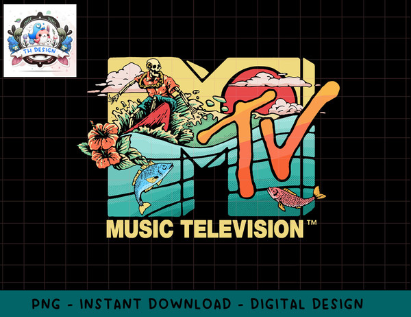 Mademark x MTV - Vintage Surfing Skeleton Mother Ocean MTV Logo Pullover Hoodie copy.jpg