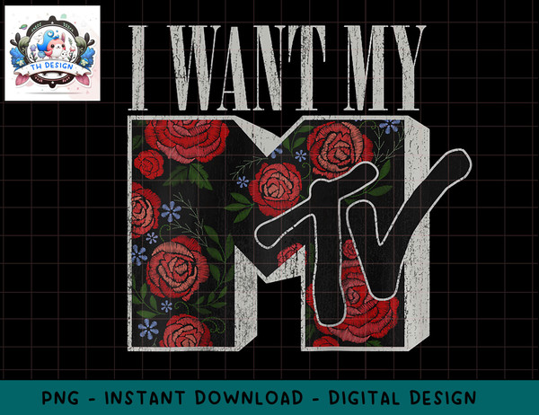 MTV I Want My MTV Floral Box Raglan Baseball Tee copy.jpg