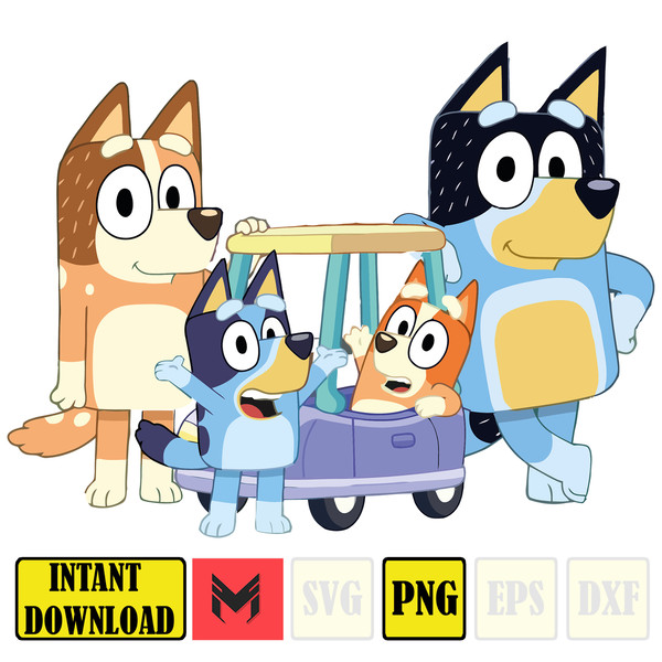 Bluey Friends Png, Bluey Friends Instant Download Png, Bluey - Inspire ...