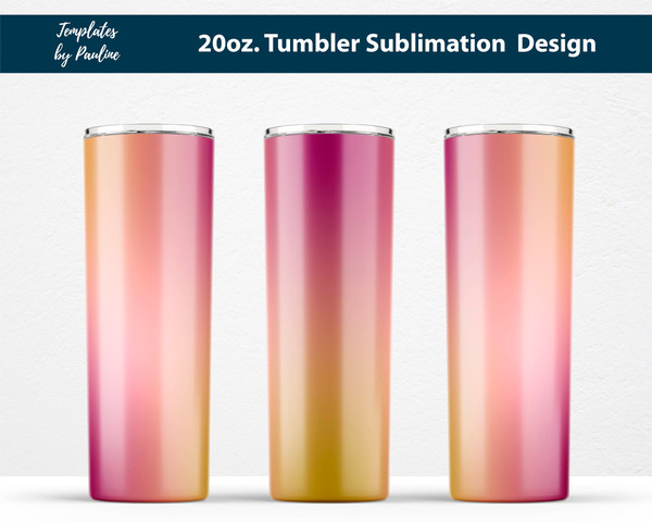 maroon olive ombre 20 oz skinny tumbler wrap for sublimation