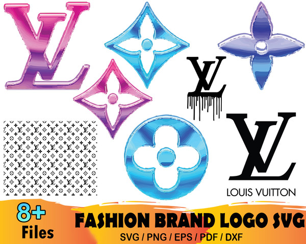 Lv Two Colour SVG, Louis Vuitton PNG