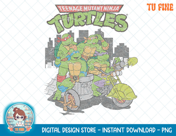 Distressed Tmnt Group Pose With Logo T-Shirt copy.jpg