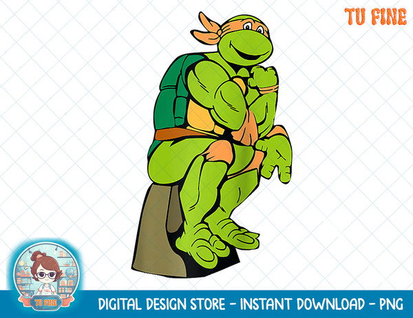Mademark x Teenage Mutant Ninja Turtles - Michelangelo - The Thinker Raglan Baseball Tee copy.jpg