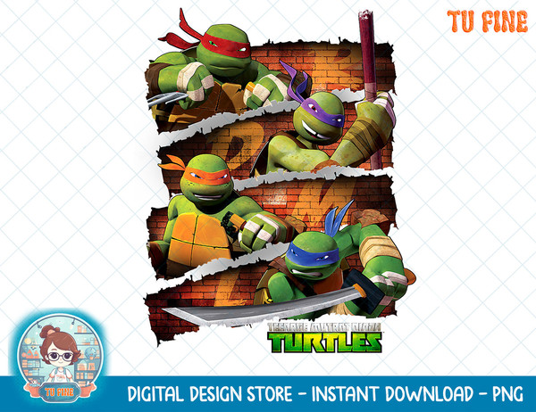 Teenage Mutant Ninja Turtles Slashed Panels T-Shirt copy.jpg