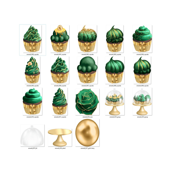 Cupcake with Edible Gold Leaf and Glitter Decor Stock Illustration -  Illustration of decoration, gold: 280908235