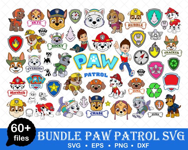 Paw patrol svg, paw patrol svg bundle, paw patrol svg file, - Inspire ...