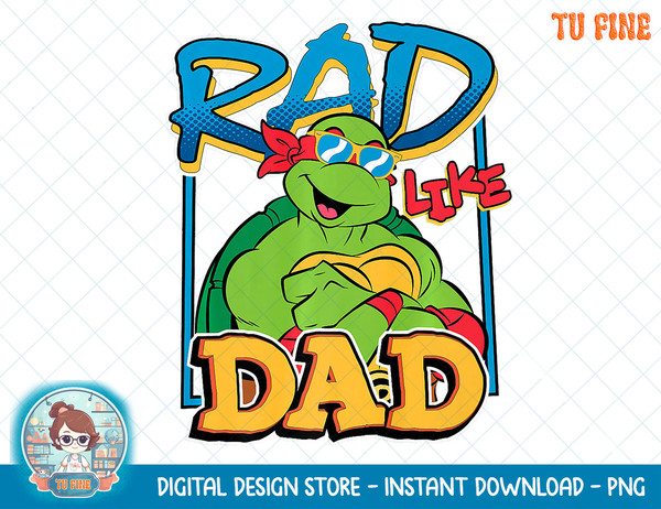 TMNT Rad Like Dad Raphael Premium T-Shirt copy.jpg
