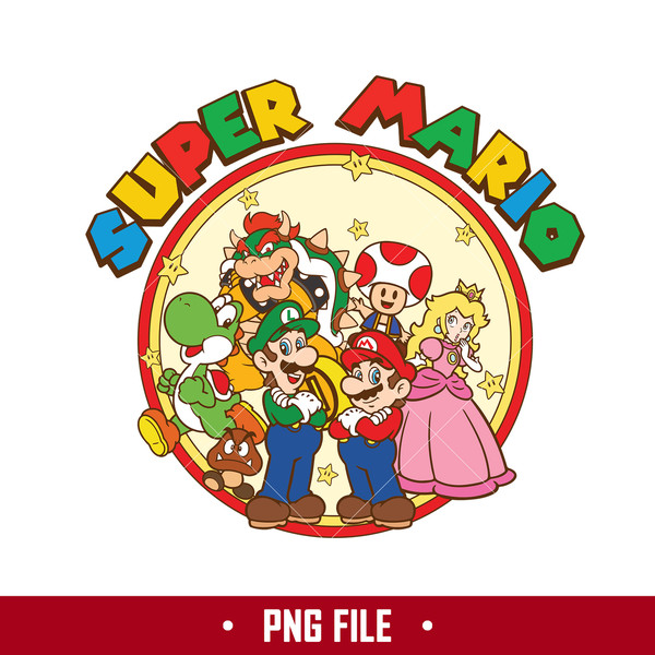 Super Mario Characters Png, Super Mario Png, Super Mario World Png, Mario  Png, Cartoon Png Digital File