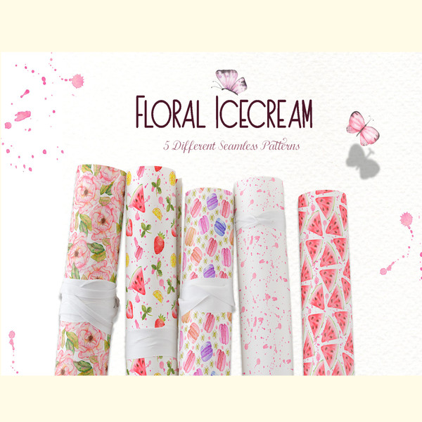 Floral Icecream Watercolor Set_ 8.jpg