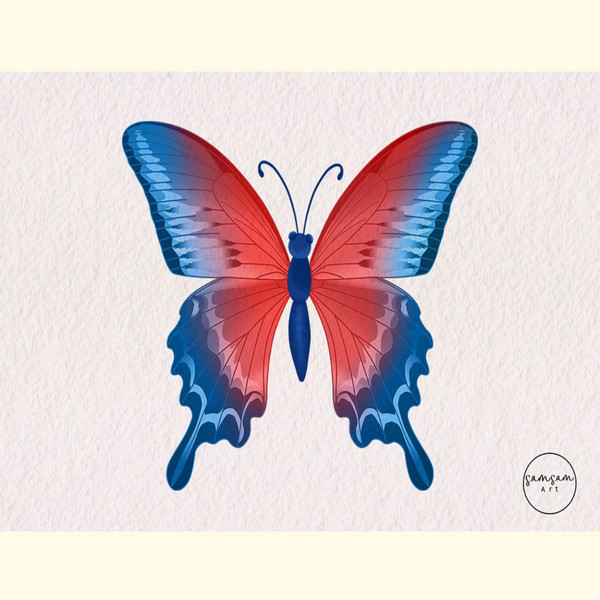 Red Blue Butterfly Sublimation.jpg