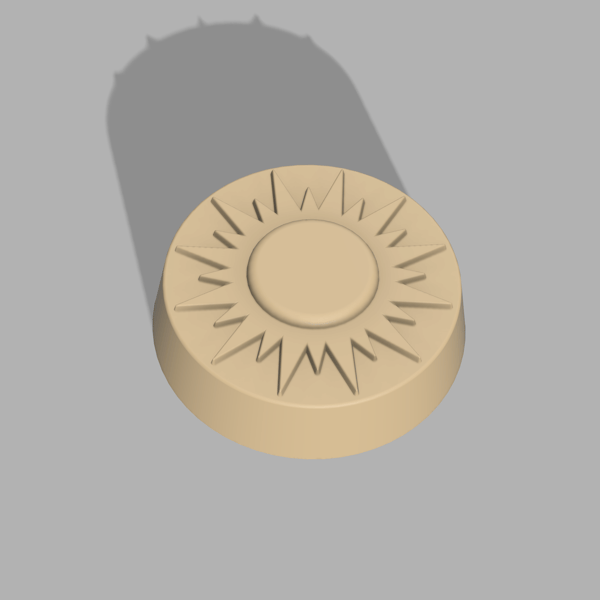 Sun Bath Bomb Mold 3D model