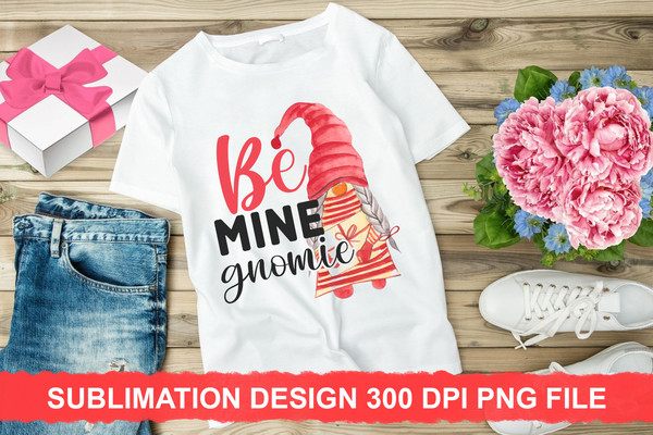 Be Mine Gnomie Sublimation PNG.jpg