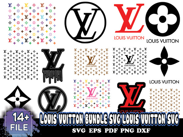 Louis Vuitton SVG Bundle, Louis Vuitton SVG, LV SVG, PNG, DXF
