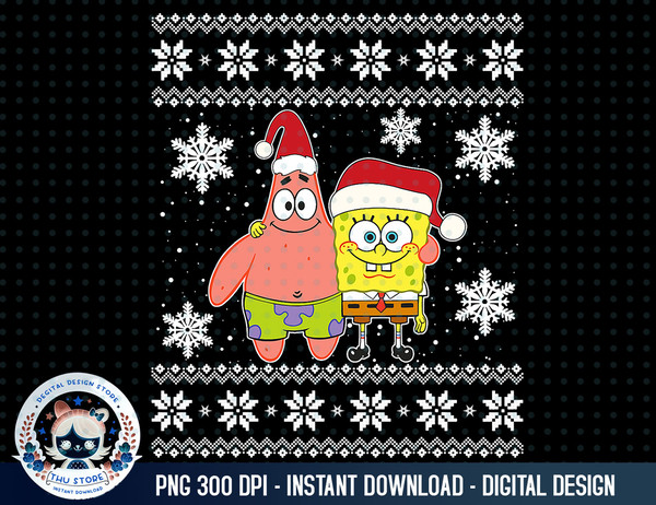 Mademark x SpongeBob SquarePants - Spongebob And Patrick Best Friends Holiday Christmas Graphic T-Sh copy.jpg