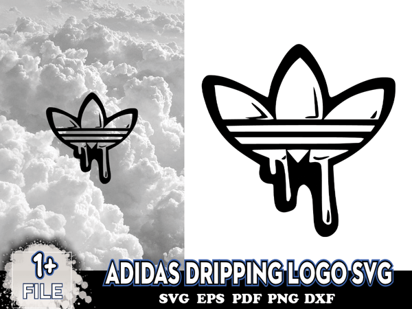 Adidas SVG, Adidas logo SVG, Adidas Dripping SVG, Adidas Drip logo Svg,  Fashion Designer Logo.