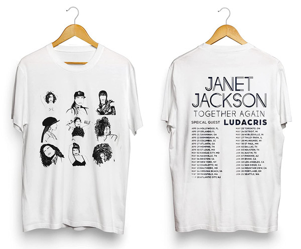 Janet Jackson Tour 2023 Shirt, Janet Jackson Together Again Tour 2023 Sweatshirt, Janet Jackson Shirt