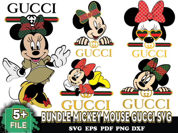 100 Files Disney Gucci Bundle Svg - Inspire Uplift