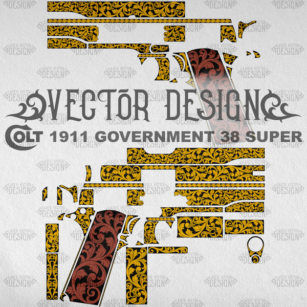 VECTOR DESIGN Colt 1911 government 38 super Scrollwork 1.jpg