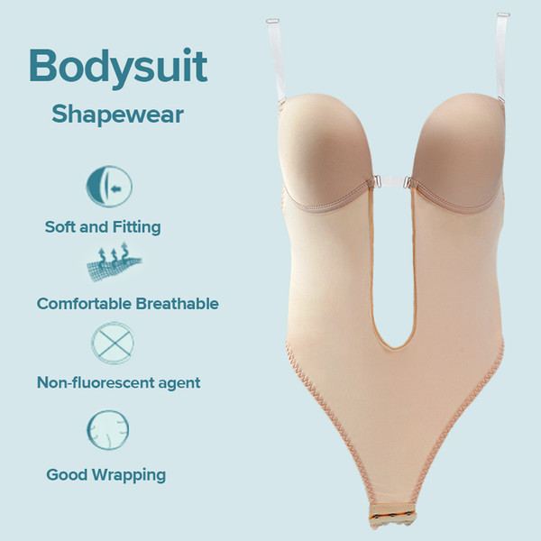 Shapewear Backless Bra Bodysuit - Inspire Uplift