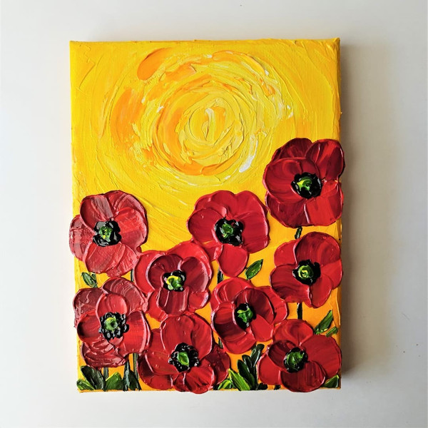 Sunset-landscape-painting-poppy-flower-art-impasto-wall-decor.jpg