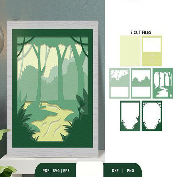 1080x1080 size Rain-Forest-3D-Light-Box-Paper-Cut-3D-SVG-67194720-2-580x386.jpg