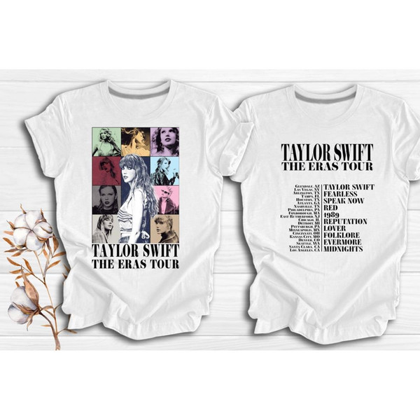 Album Taylor Swift Eras Tour T Shirt Two Sides, Cheap Taylor Swift