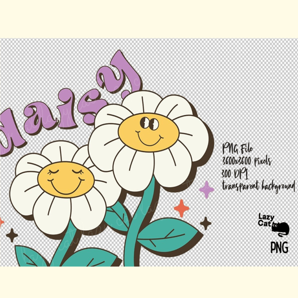 Retro Daisy in Love PNG Sublimation_ 0.jpg