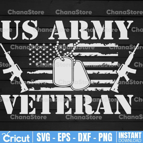 US Army Veteran svg, Cricut, eps, png, dxf, ai, silhouette C - Inspire ...