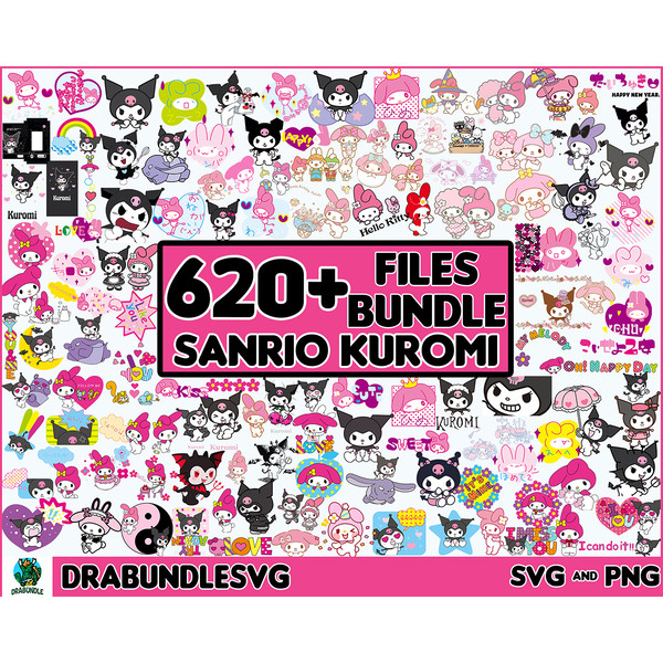 620 Sanrio Kuromi Svg, Hello Kitty SVG Files, Hello Kitty SVG Bundle, Hello Kitty Svg Bundle, Hello Kitty Svg File, Kitty Svg, Cat Svg, Cartoon Cat Svg.jpg