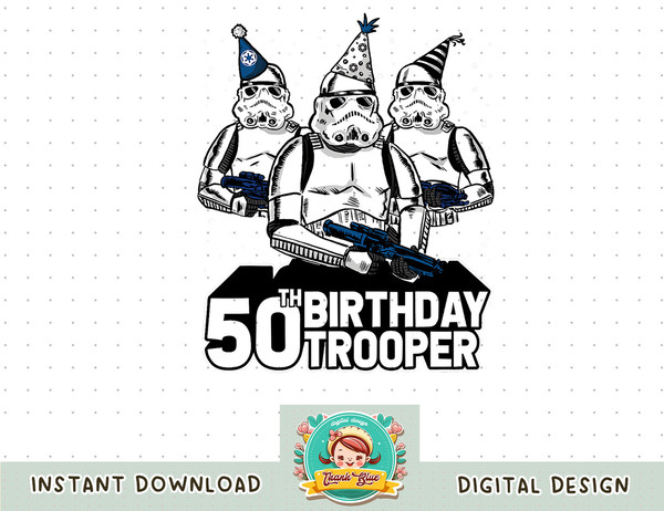 Star Wars Stormtrooper Party Hats Trio 50th Birthday Trooper T-Shirt copy.jpg