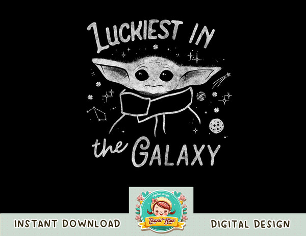 Star Wars The Mandalorian The Child Luckiest In The Galaxy T-Shirt copy.jpg