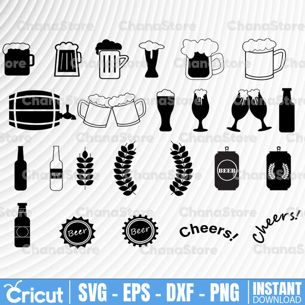 Beer SVG Bundle, Drinking svg, Beer Glass Svg, Beer Cut File - Inspire ...