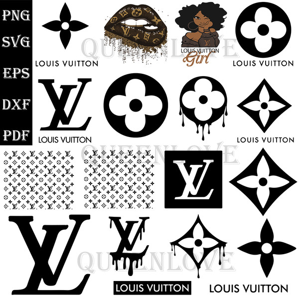 Louis Vuitton Letter Style SVG