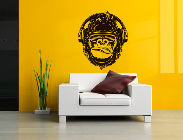 The Head Of A Gorilla With Glasses