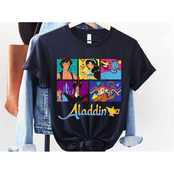 Vintage Disney Aladdin Shirt / Jasmine Genie Inspire Uplift Jafar A - Aladdin