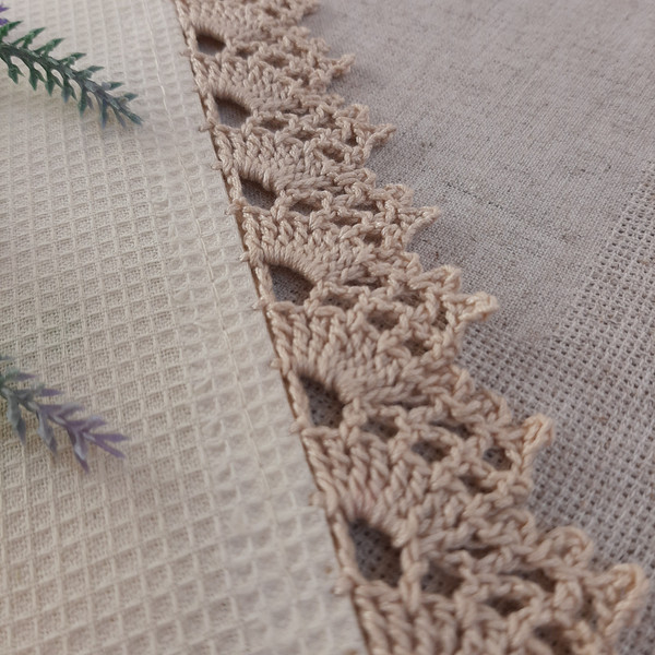 crochet edging with tatting thread, I'm making a little cro…