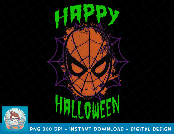 Marvel Spider-Man Mask Happy Halloween Graphic T-Shirt T-Shirt copy.jpg