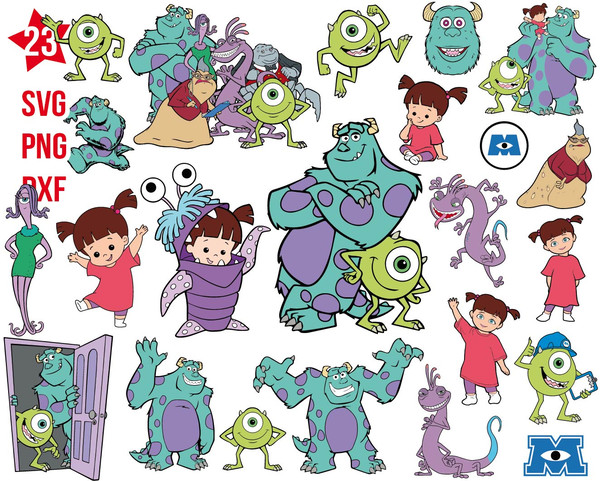Ilustração da Monster University, Mike Wazowski Boo Monsters, Inc