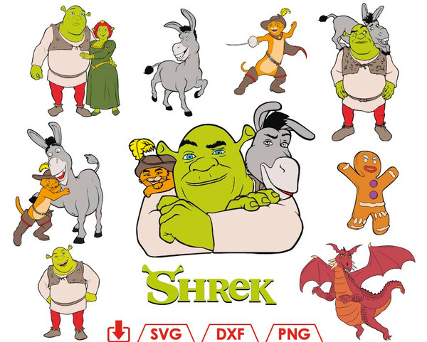 Shrek PNG Transparent, Shrek Fiona HD wallpaper