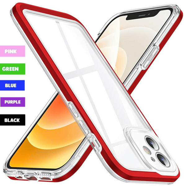 iPhone 14 13 12 Pro Max 11 XR XS MAX Clear Phone Case Shockproof Hard Cover (2).png
