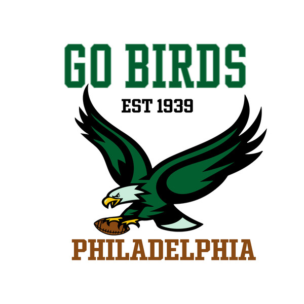 Philadelphia Eagles Go Birds EST 1939 SVG - Inspire Uplift
