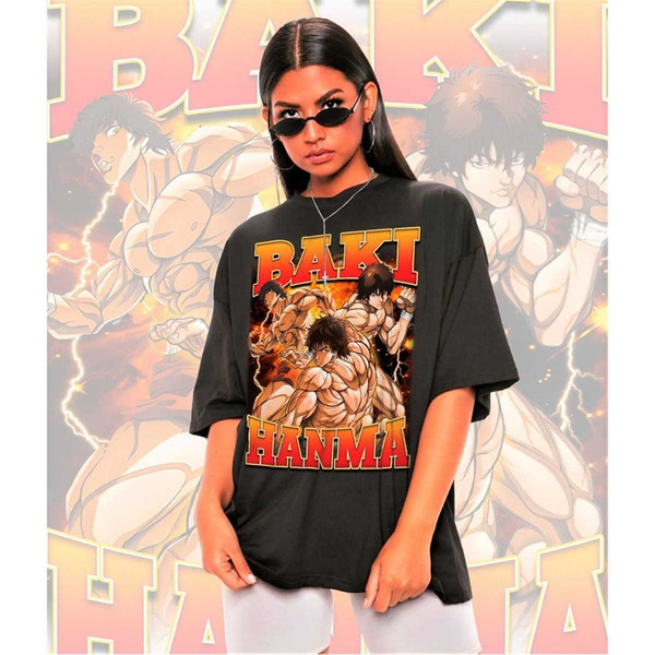 Retro Baki Hanma Shirt -Vintage Baki Hanma Shirt,Baki the Gr - Inspire ...
