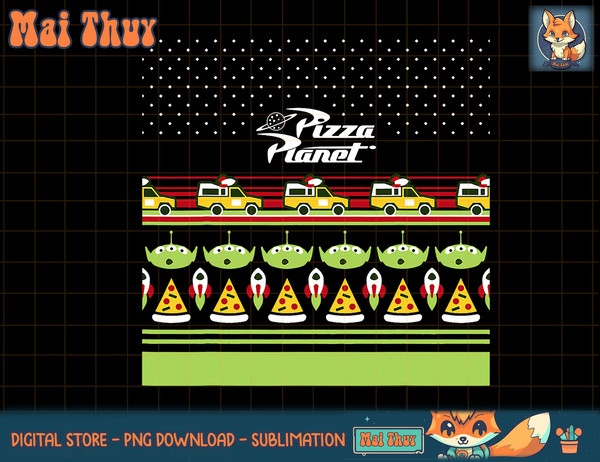 Disney Pixar Toy Story Pizza Planet Pizza Pattern T-Shirt copy.jpg
