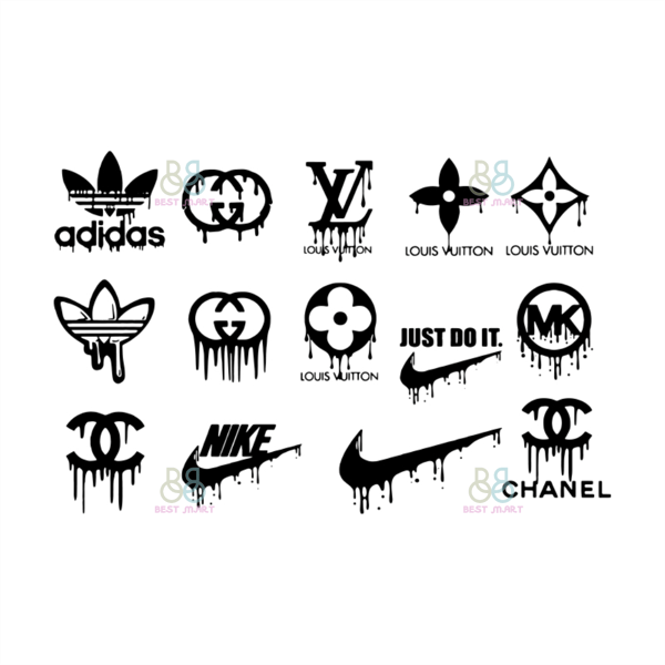 Fashion Dripping Logo Bundle Svg, Adidas Svg, Gucci Svg, Lou - Inspire ...