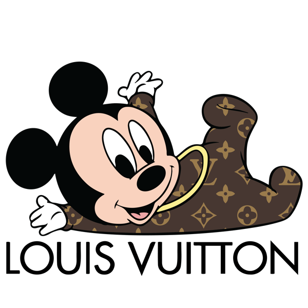 Louis Vuitton Mickey Mouse fashion Svg, Louis Vuitton brand