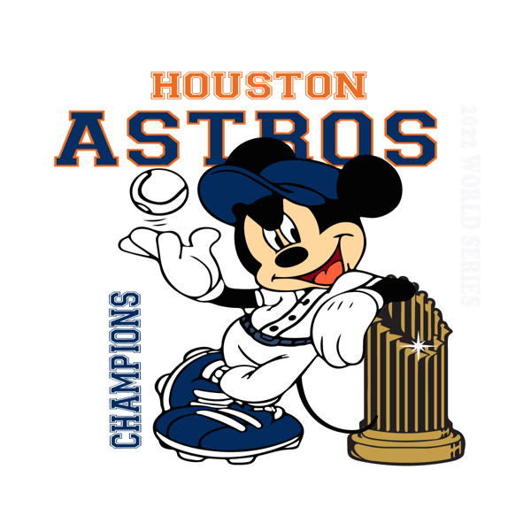 Mickey Houston Astros World Champions SVG