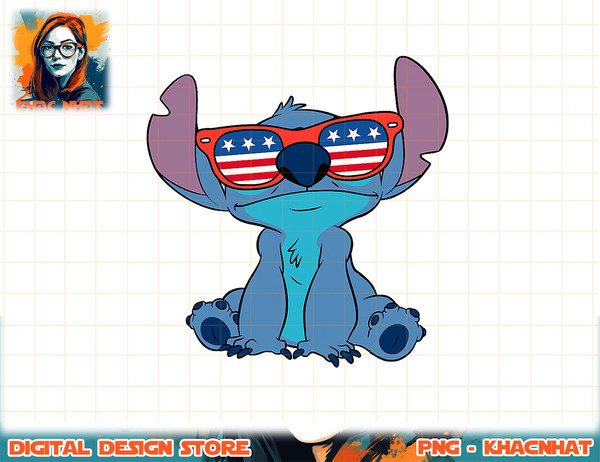 Disney Lilo & Stitch Fourth Of July Sunglasses png, sublimat - Inspire  Uplift
