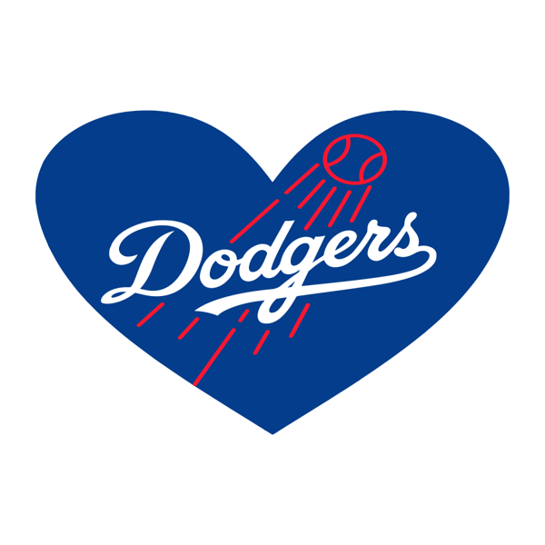 LA Dodgers Vector Baseball Logo SVG, Happy Sport SVG